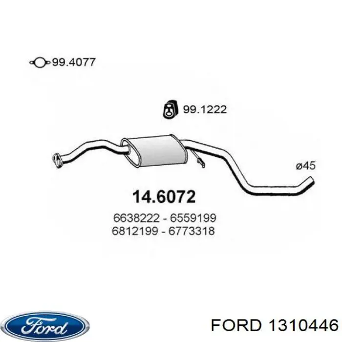 Диффузор вентилятора в сборе с мотором и крыльчаткой CFF330000S Mahle Original