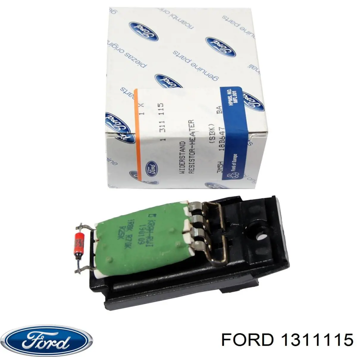 Резистор (сопротивление) вентилятора печки (отопителя салона) Ford 1311115