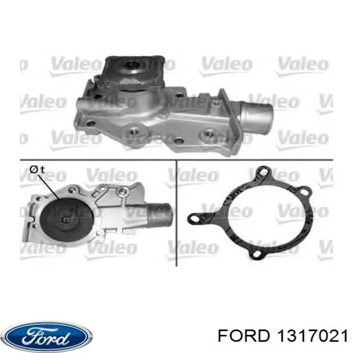 Помпа охлаждения Ford 1317021 цена, от 30.49 USD