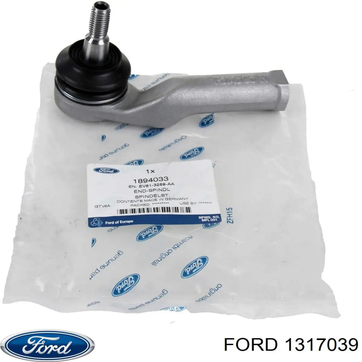 Купить 1317039 Ford Шланг ГУР низкого давления, от бачка к насосу