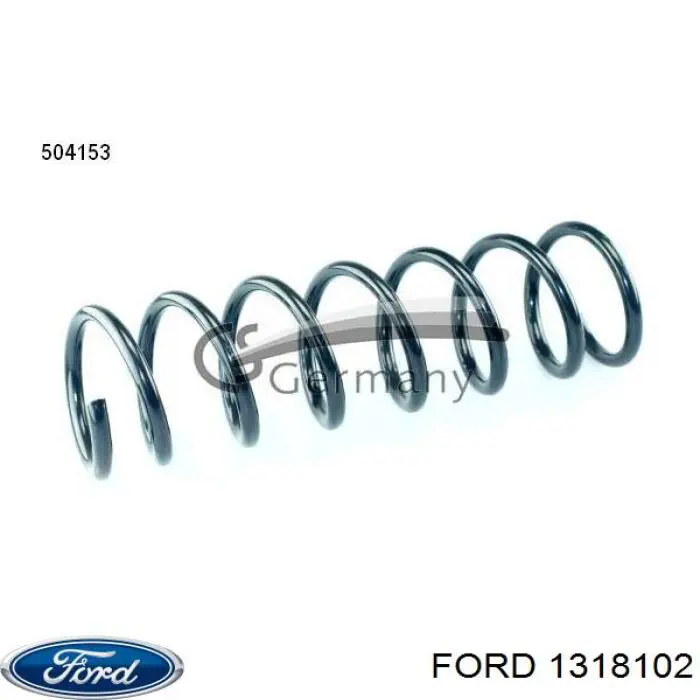 1318102 Ford Пружина подвески задняя