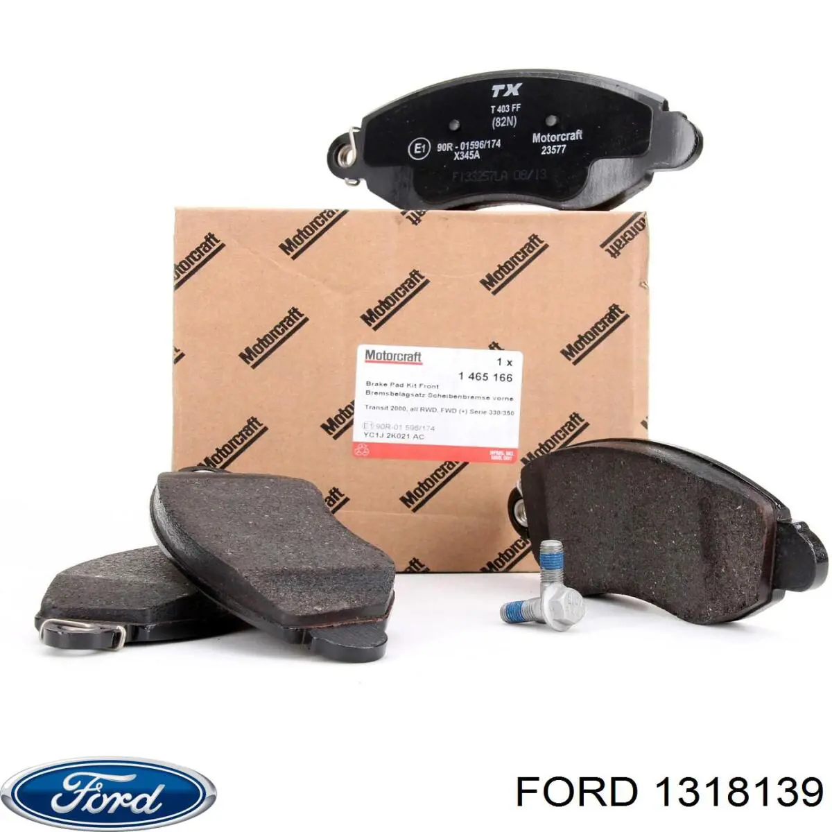 Передние тормозные колодки 1318139 Ford