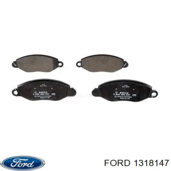 1318147 Ford колодки тормозные передние дисковые