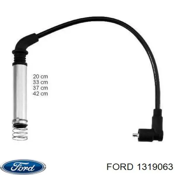 1319063 Ford fio de alta voltagem, cilindro no. 4