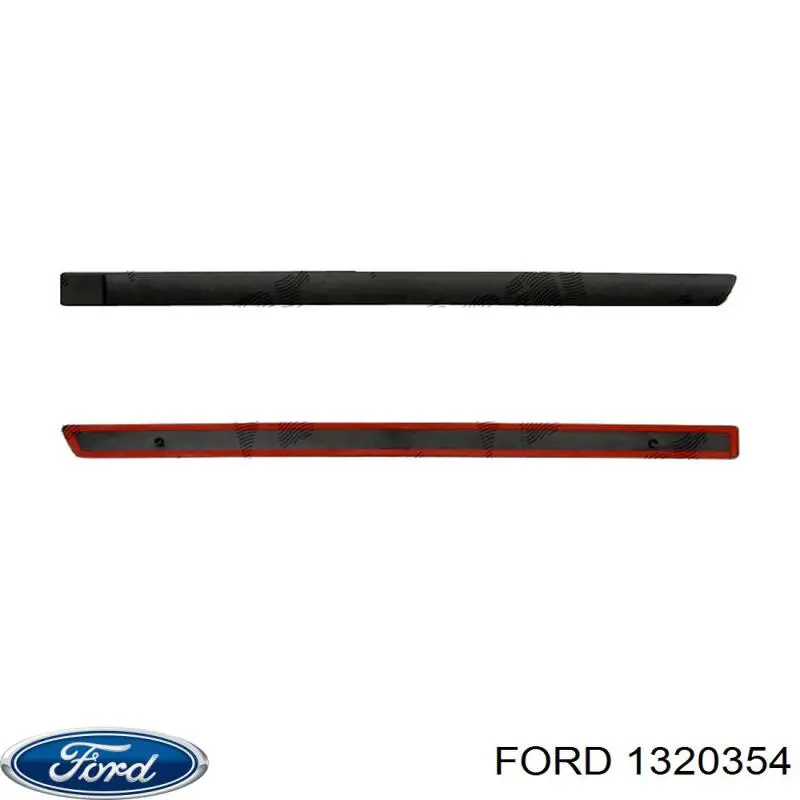 Moldura da porta traseira direita para Ford Focus (DA)