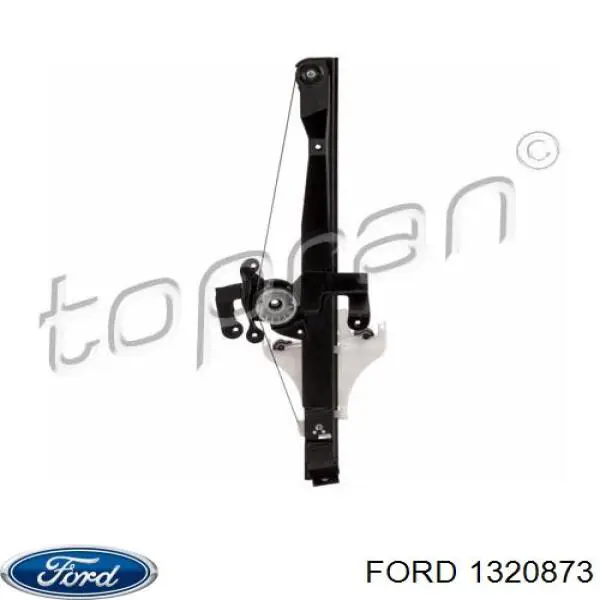 1320873 Ford mecanismo de acionamento de vidro da porta traseira direita