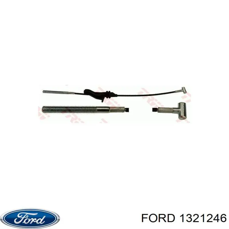 1321246 Ford Трос стояночного тормоза передний