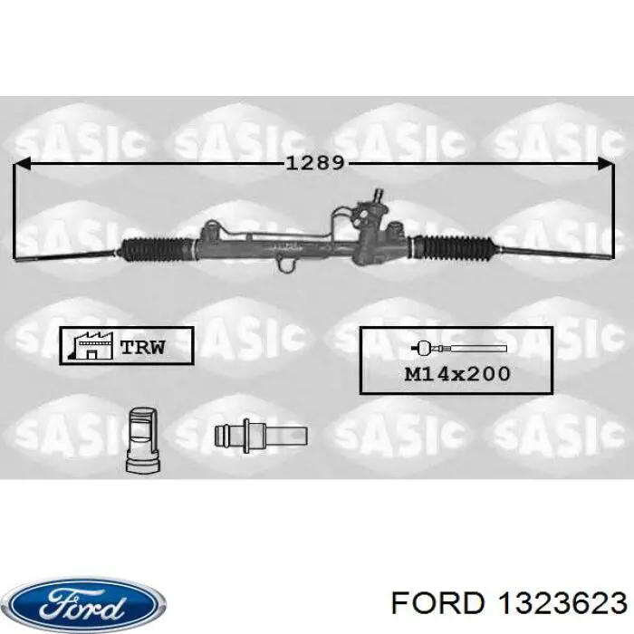 1323623 Ford рулевая рейка