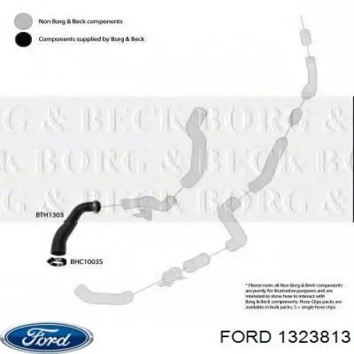 Купить 1323813 Ford Патрубок интеркулера