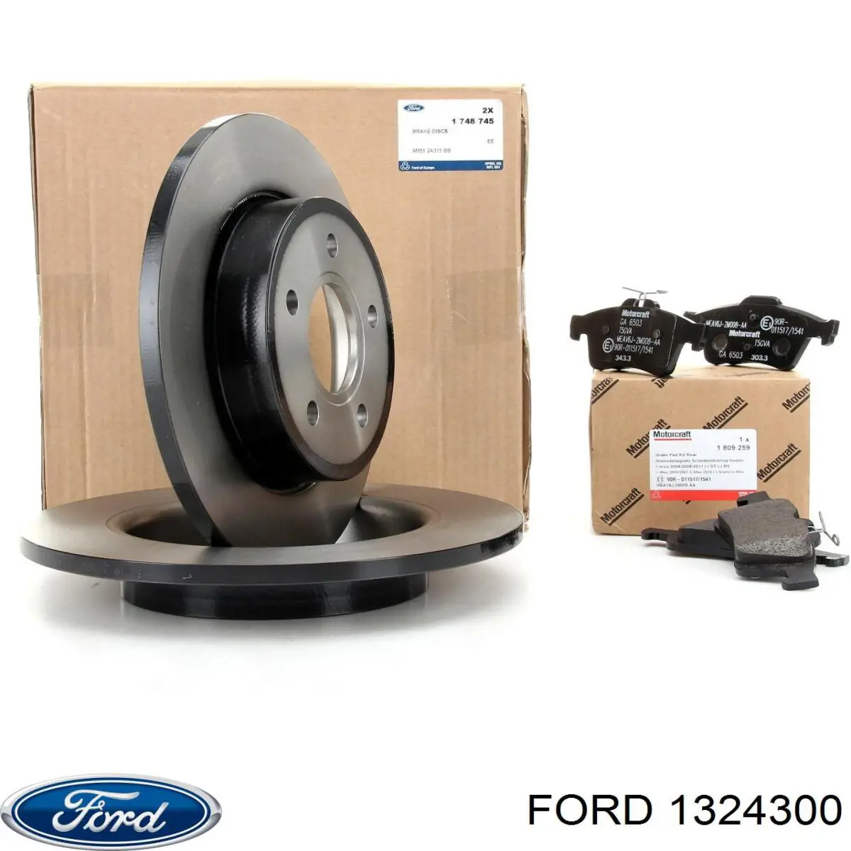 1324300 Ford колодки тормозные задние дисковые