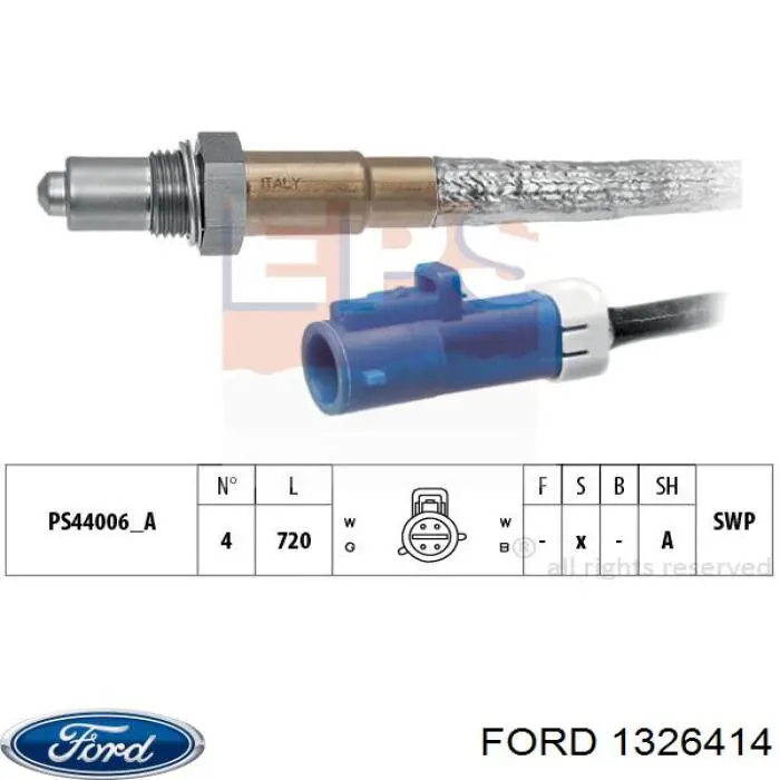 1326414 Ford лямбда-зонд, датчик кислорода до катализатора