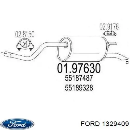 1384558 Ford фара правая