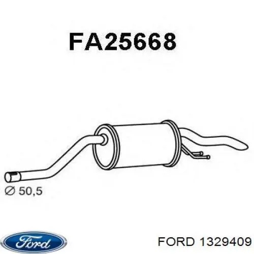 Правая блок фара Ford 1329409 цена, от 68.64 USD