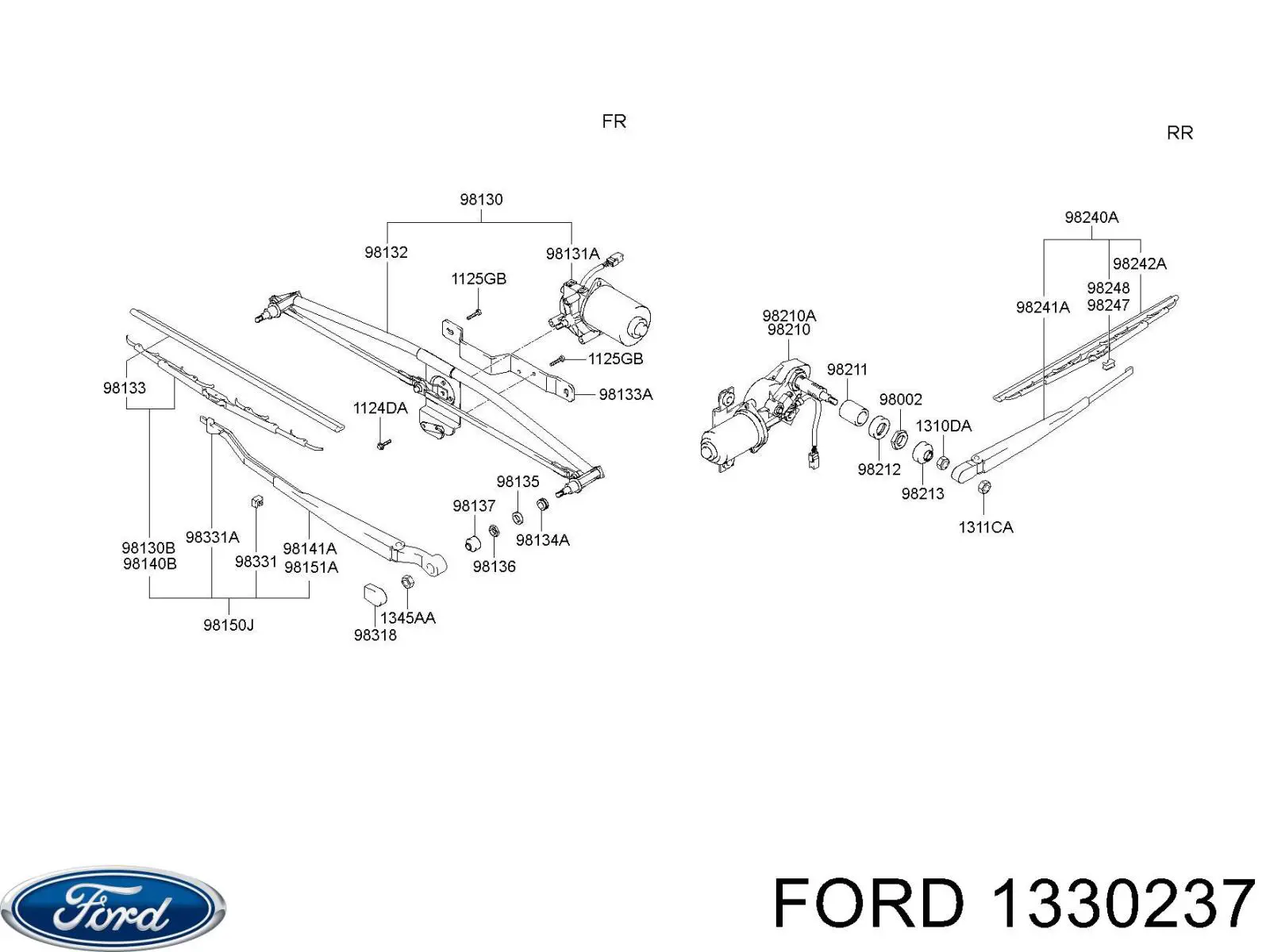 Купить 1330237 Ford Рычаг передней подвески левый