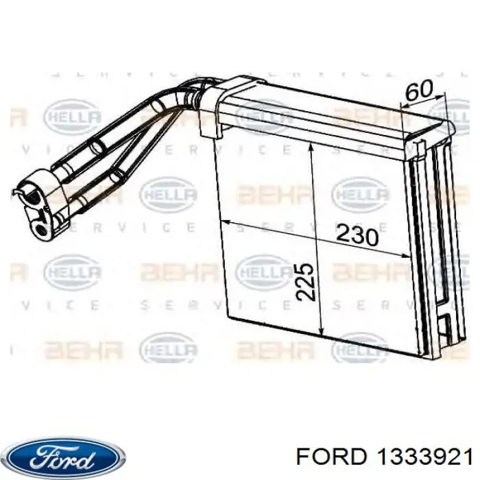 1333921 Ford vaporizador de aparelho de ar condicionado