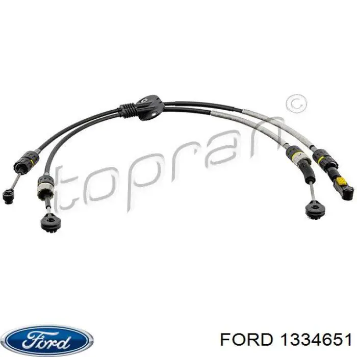 1334651 Ford трос переключения передач сдвоенный