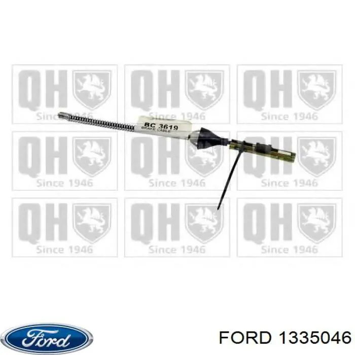 Задний трос ручника Ford 1335046 цена, от 3.43 USD