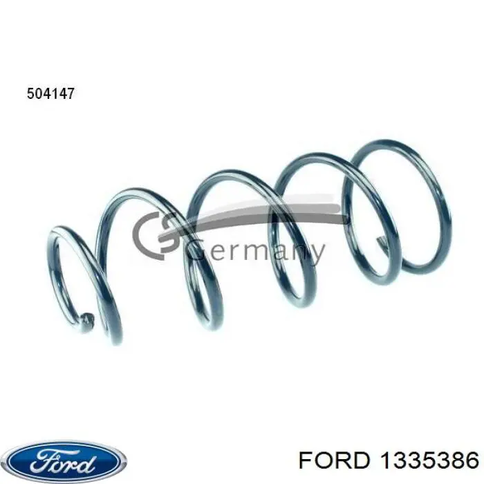 Пружина амортизатора передняя Ford 1335386 цена, от 19.73 USD