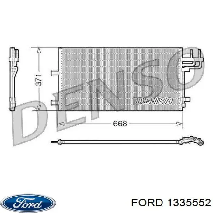 Купить 1335552 Ford Радиатор системы охлаждения кондиционера