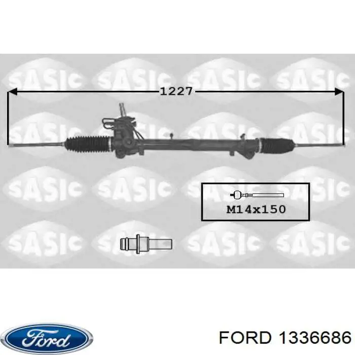 Реечный рулевой механизм Ford 1336686 цена, от 216.64 USD