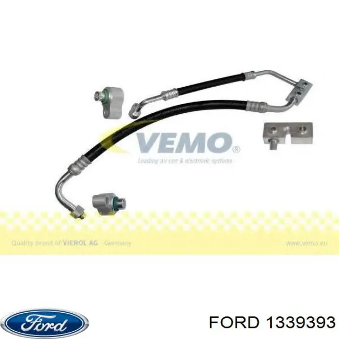 1339393 Ford Шланг кондиционера, от компрессора к радиатору