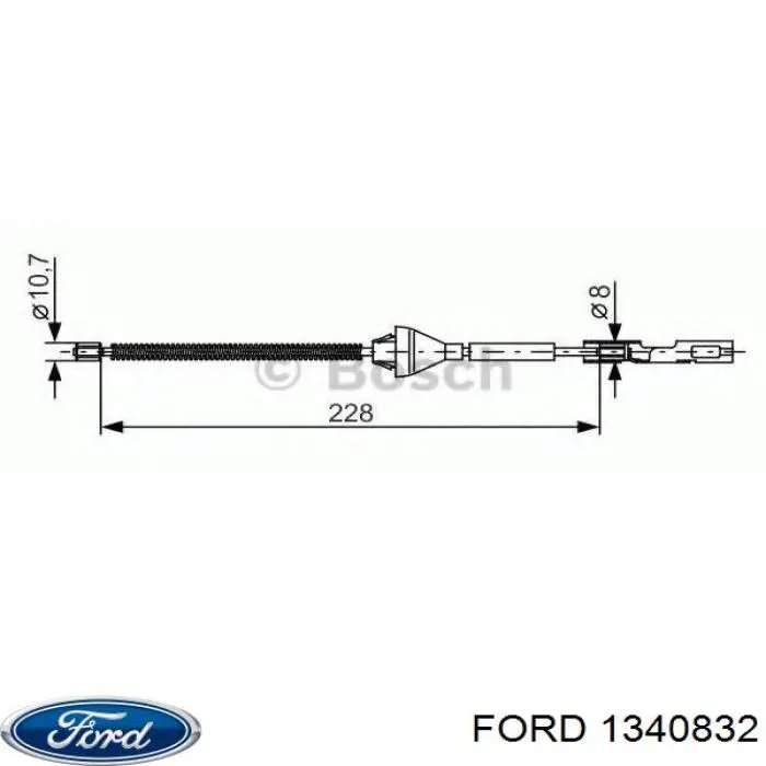 Купить 1340832 Ford Тормоз стояночный