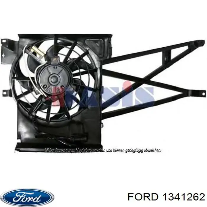1341262 Ford электровентилятор охлаждения в сборе (мотор+крыльчатка)