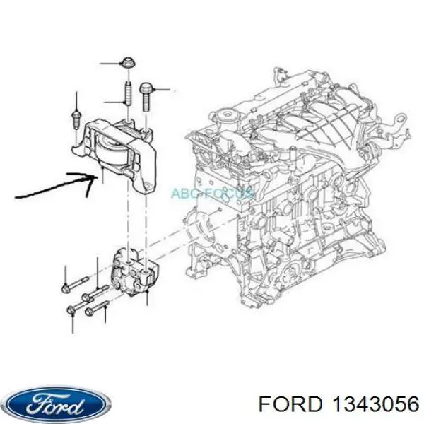 Купить 1343056 Ford Правая опора двигателя