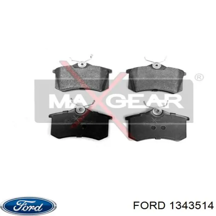 1343514 Ford колодки тормозные задние дисковые