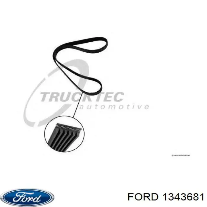 1343681 Ford correia dos conjuntos de transmissão