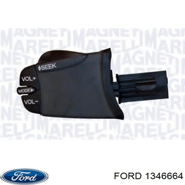 Переключатель подрулевой, управления аудио системой на Ford Fiesta V 