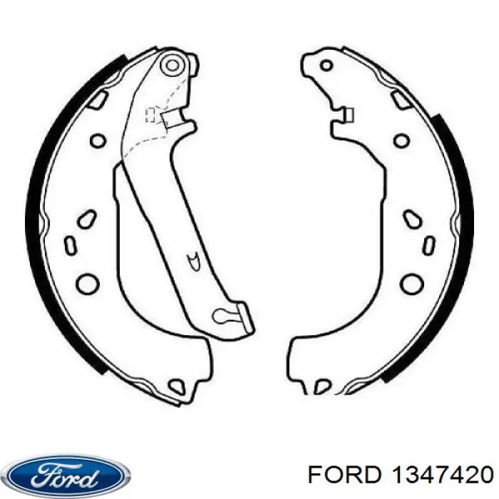 1347420 Ford Барабанные тормозные колодки