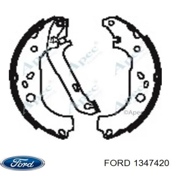 Тормоза рабочие задние ножные и тормозные барабаны Ford 1347420 цена, от 27.71 USD