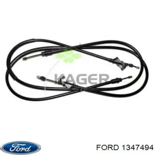 1347494 Ford Трос ручного тормоза задний правый/левый