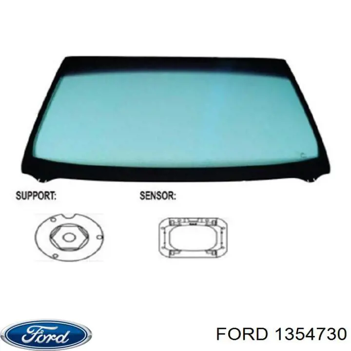 1354730 Ford лобовое стекло