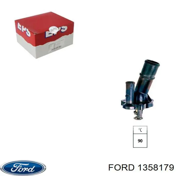Термостат в сборе Ford 1358179