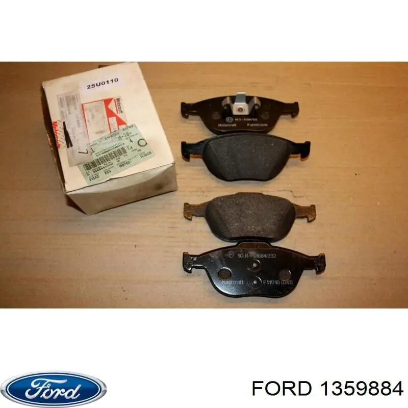1359884 Ford колодки тормозные передние дисковые