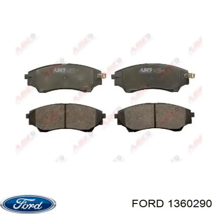 Передние тормозные колодки 1360290 Ford