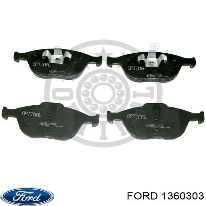 1360303 Ford колодки тормозные передние дисковые