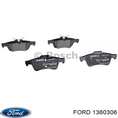 Задние дисковые колодки Ford 1360306