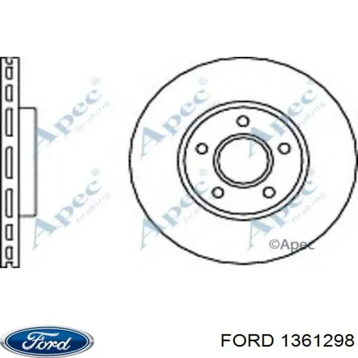 Передние тормозные диски 1361298 Ford