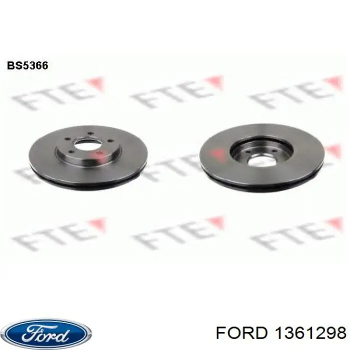 1361298 Ford диск тормозной передний