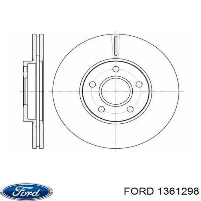 Тормоз дисковый передний Ford 1361298 цена, от 39.37 USD