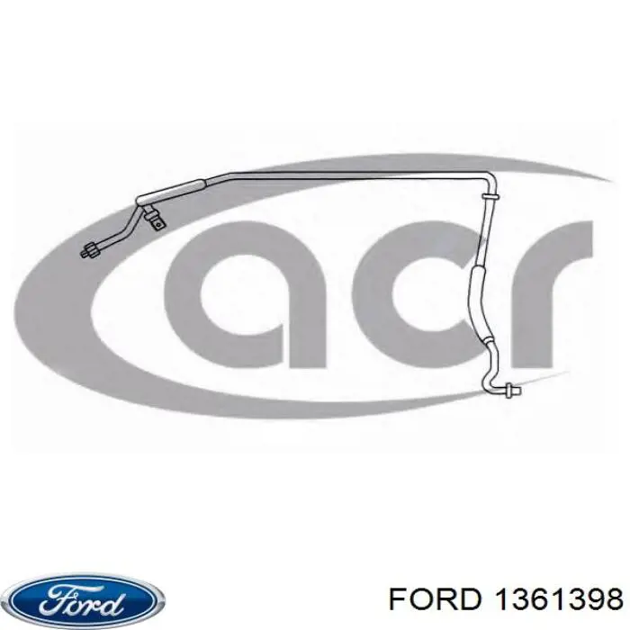 Шланг кондиционера, от радиатора к испарителю 2S6H19A704AE Ford