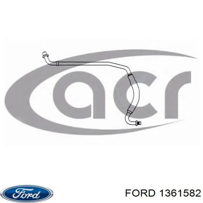Шланг кондиционера, от радиатора к осушителю Ford 1361582 цена, от 23.30 USD