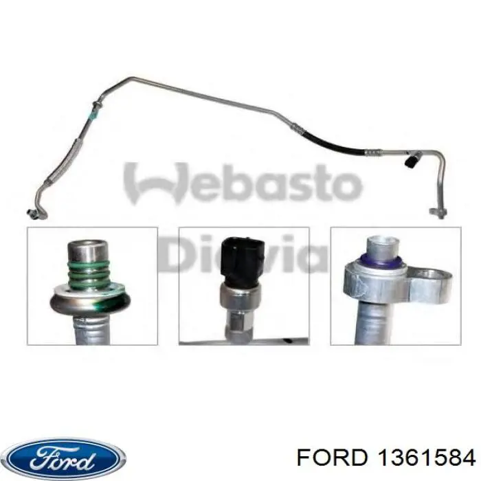 AP78000P Mahle Original Шланг кондиционера, от компрессора к радиатору