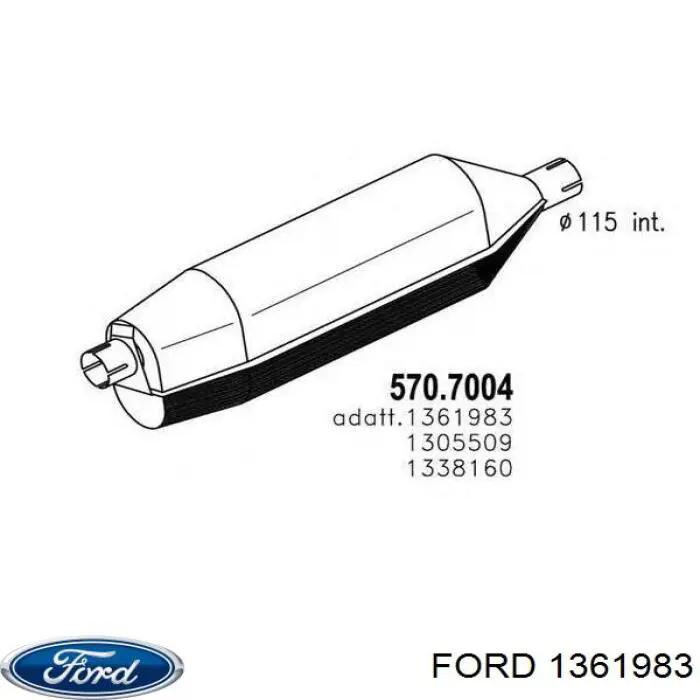 Купить 1361983 Ford Ролик натяжителя газораспределительного ремня