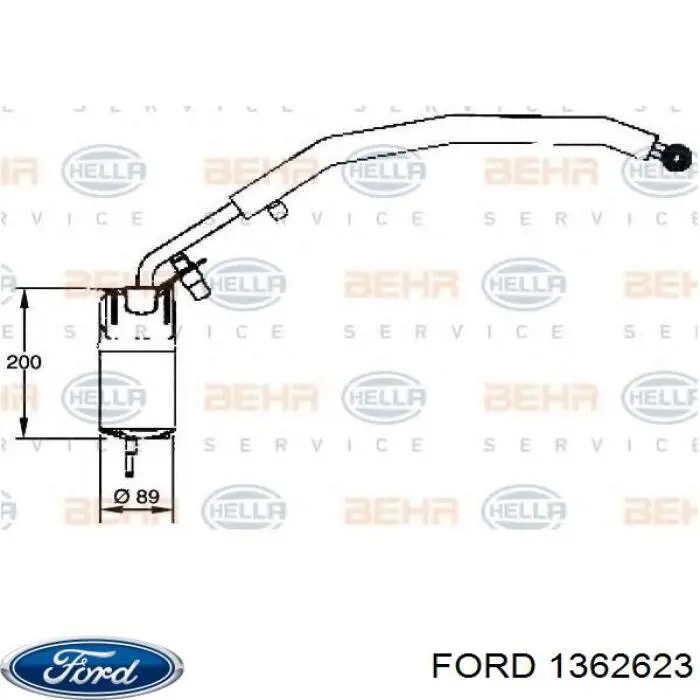 Осушитель кондиционера Ford 1362623 цена, от 34.50 USD