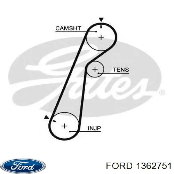 Зубчатый ремень Ford 1362751 цена, от 27.18 USD