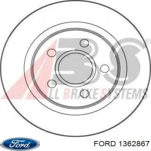 Тормозные диски 1362867 Ford